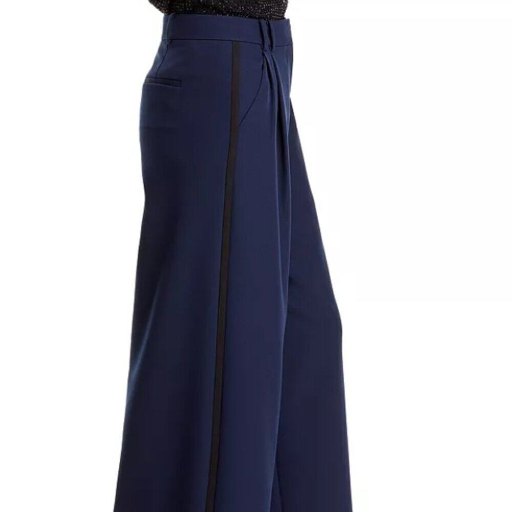 Kobi Halperin Eliza Pleated High-Rise Straight-Leg Pants